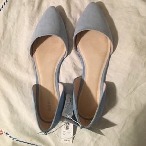 Suede flats nwt